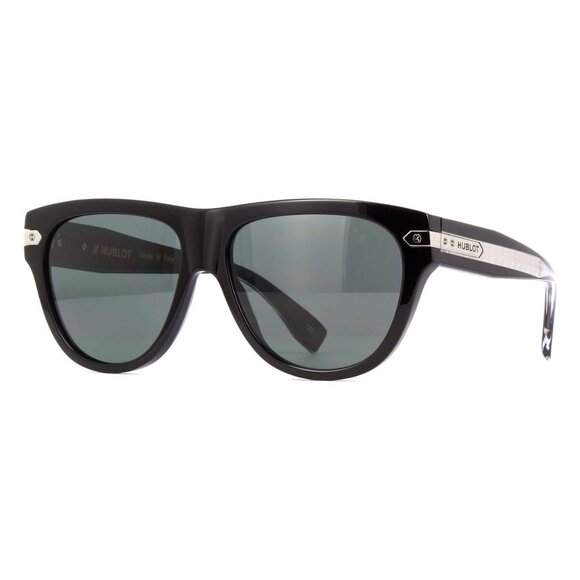 New HUBLOT Black Polarised Wayfarer H054 009 075 Sunglasses Women - Picture 1 of 4